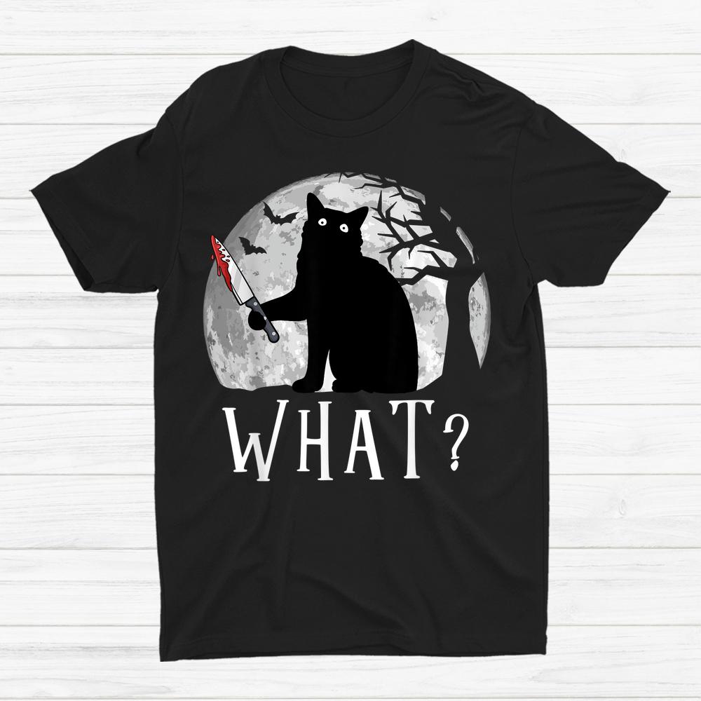 Cat What Halloween Cat Shirt Cat What Halloween Cat Shirt