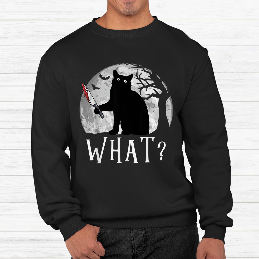 Cat What Halloween Cat Shirt Cat What Halloween Cat Shirt