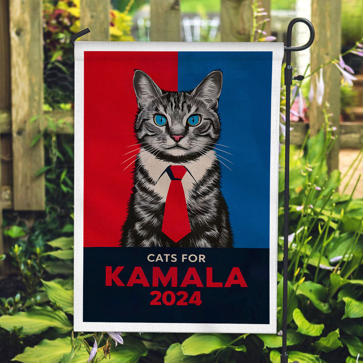Cats For Kamala 2024 Garden Flag Cats For Kamala 2024 Garden Flag