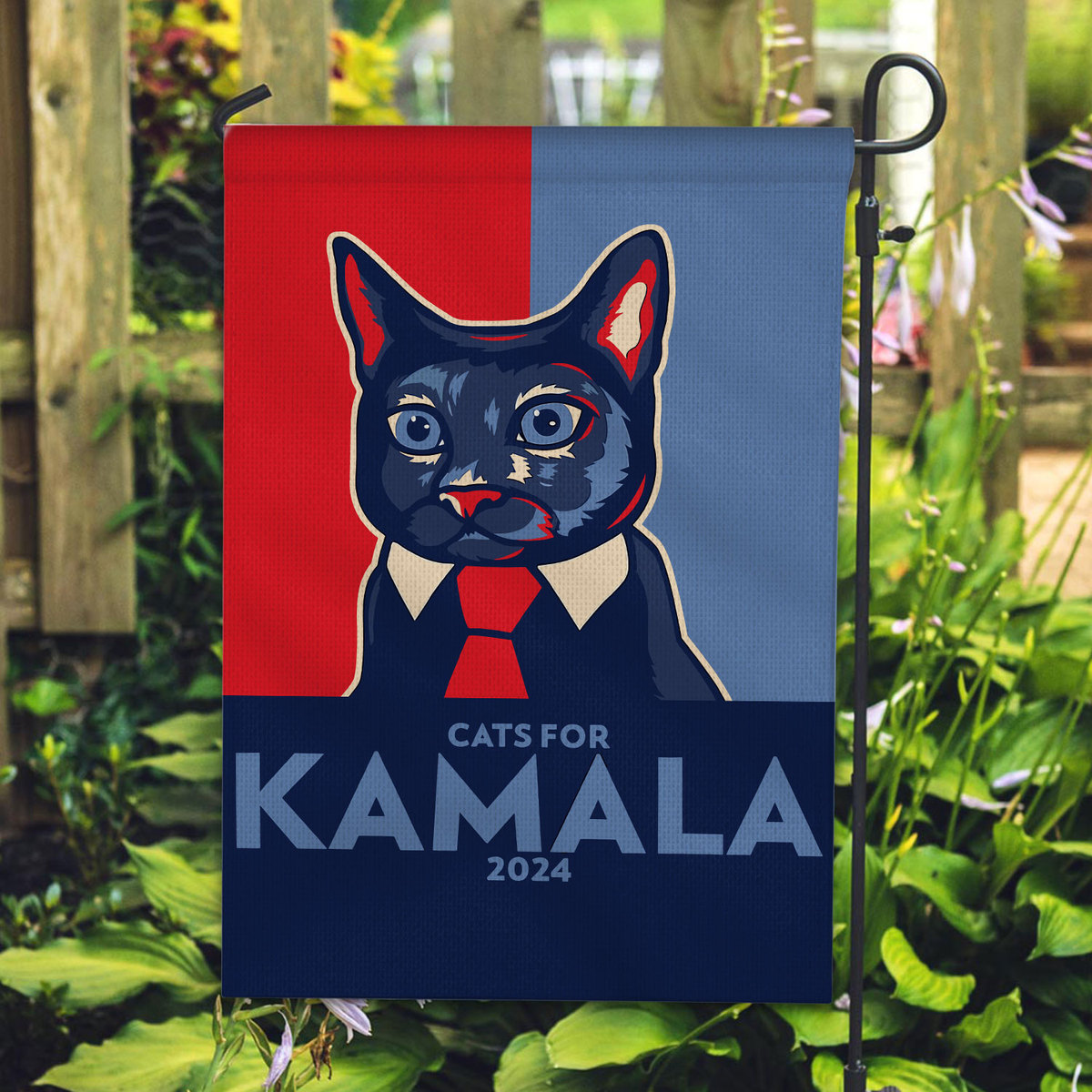 Cats For Kamala Harris 2024 Garden Flag Cats For Kamala Harris 2024 Garden Flag