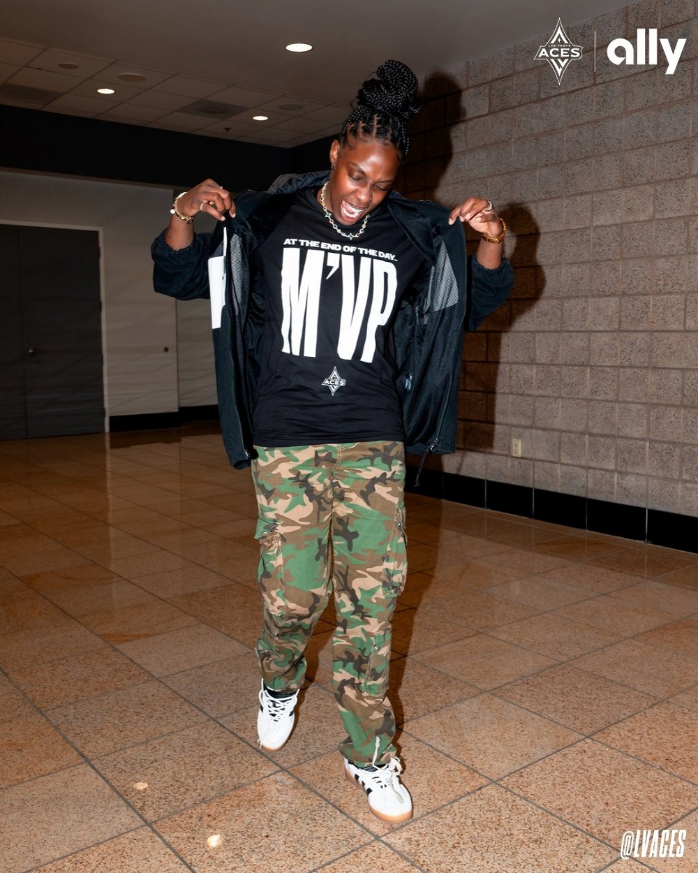 Chelsea Gray wore At The End Of The Day M’VP A'ja Wilson Shirt