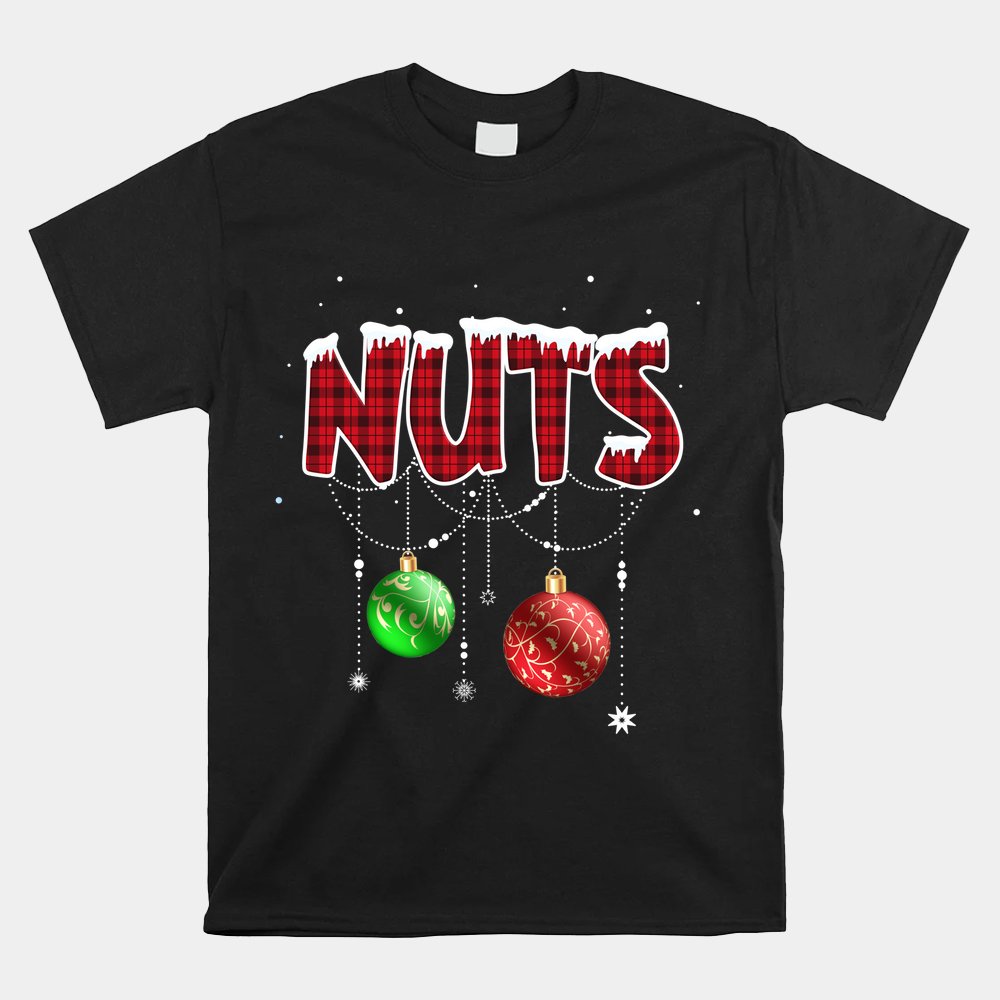 Chest Nuts Christmas Red Plaid Matching Couple Chestnuts Shirt Chest Nuts Christmas Red Plaid Matching Couple Chestnuts Shirt