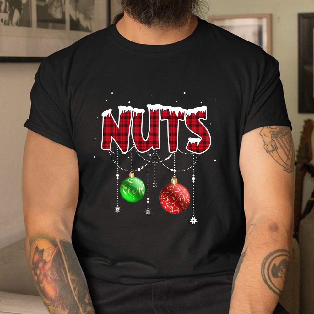 Chest Nuts Christmas Red Plaid Matching Couple Chestnuts Shirt Chest Nuts Christmas Red Plaid Matching Couple Chestnuts Shirt