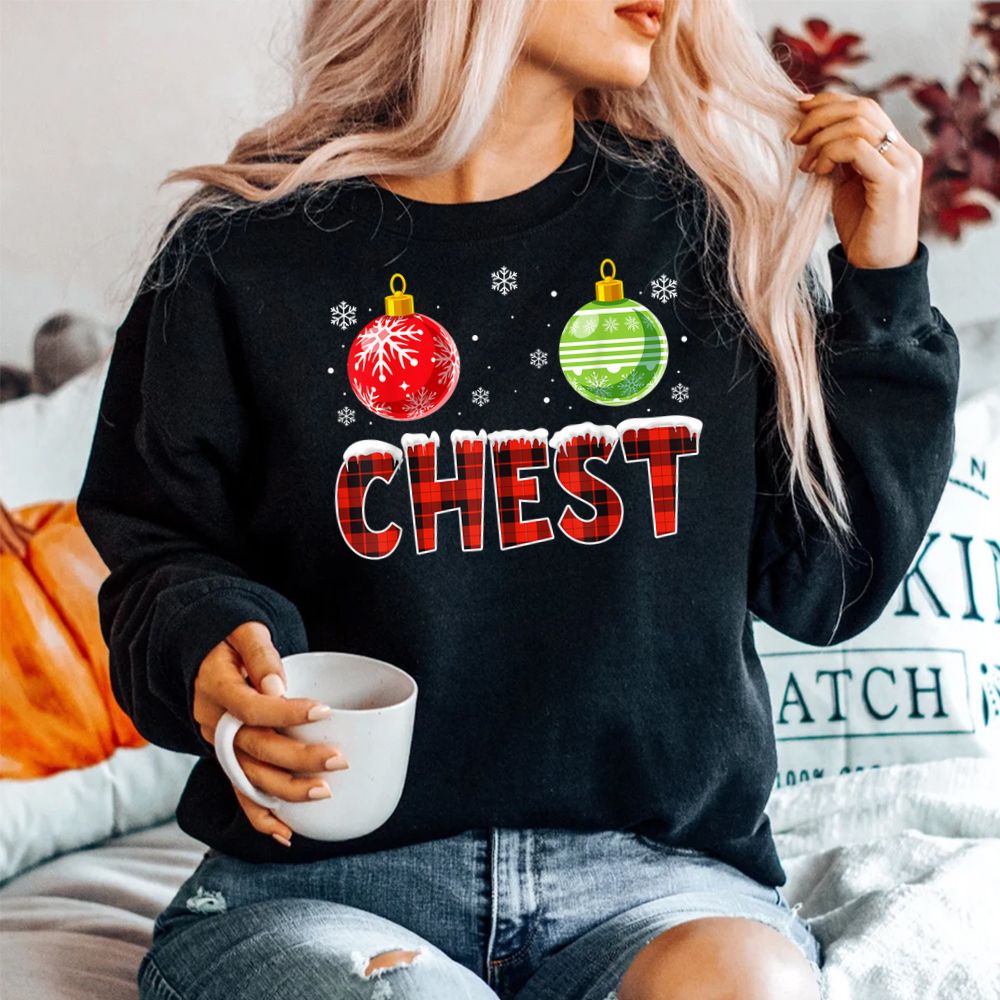 Chest Nuts Matching Chestnuts Christmas Couples Chest Shirt Chest Nuts Matching Chestnuts Christmas Couples Chest Shirt