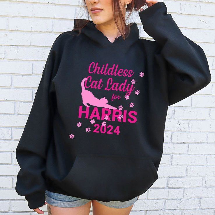 Childless Cat Lady For Harris 2024 T Shirt Childless Cat Lady For Harris 2024 T Shirt