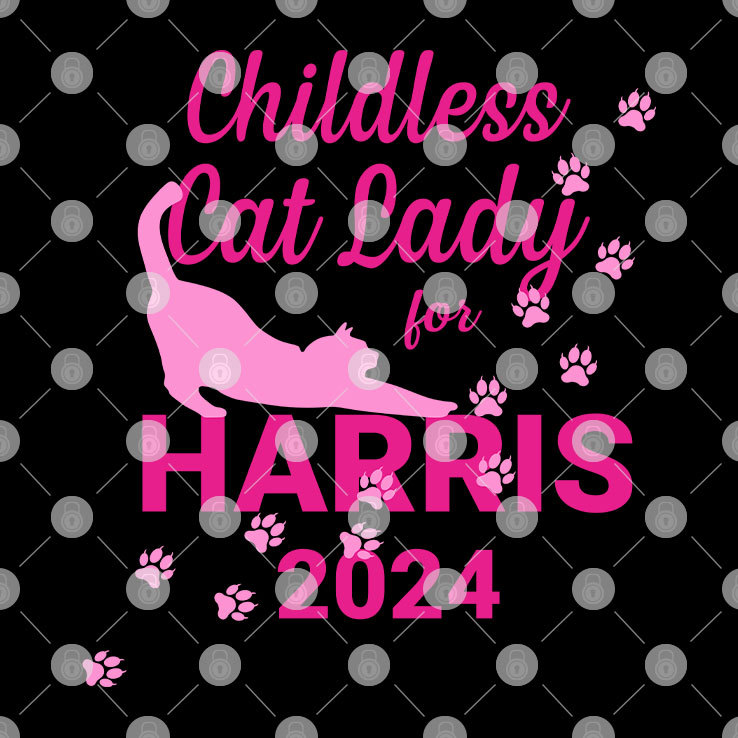 Childless Cat Lady For Harris 2024 T Shirt Childless Cat Lady For Harris 2024 T Shirt