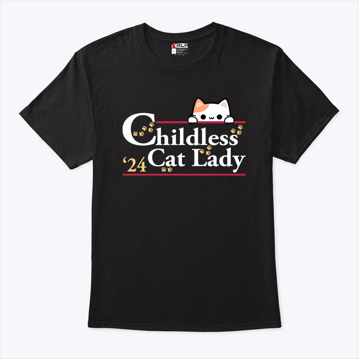 Childless Cat Lady For Kamala Harris 2024 Shirt Childless Cat Lady For Kamala Harris 2024 Shirt