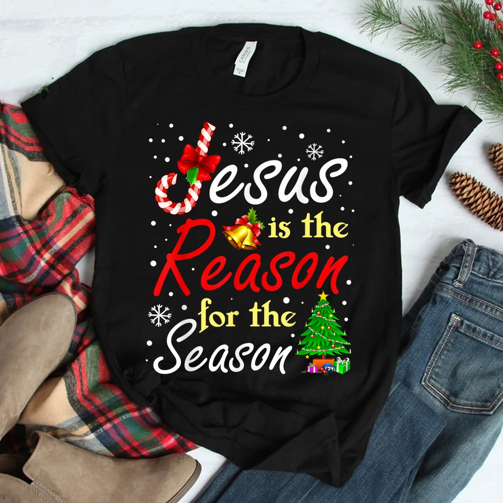 Christian Jesus The Reason Christmas Stocking Stuffer Shirt Christian Jesus The Reason Christmas Stocking Stuffer Shirt