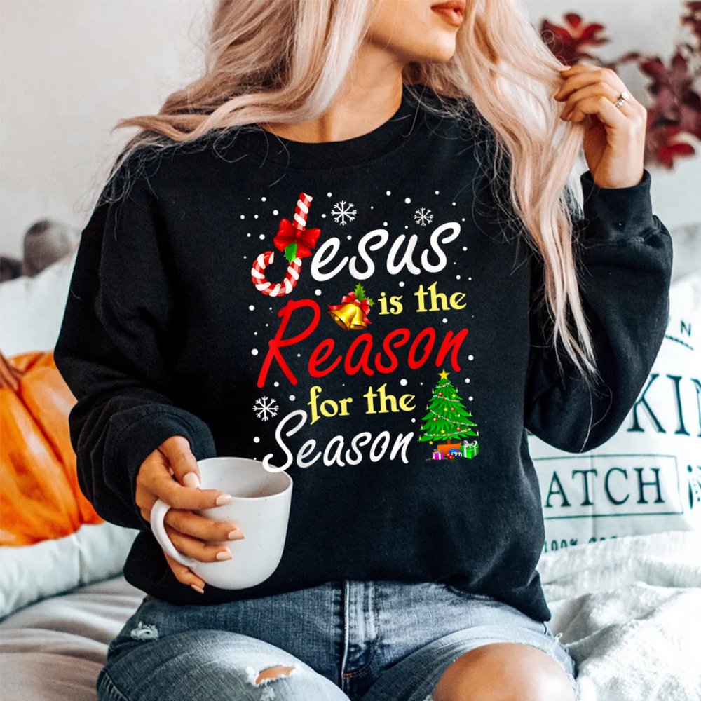 Christian Jesus The Reason Christmas Stocking Stuffer Shirt Christian Jesus The Reason Christmas Stocking Stuffer Shirt