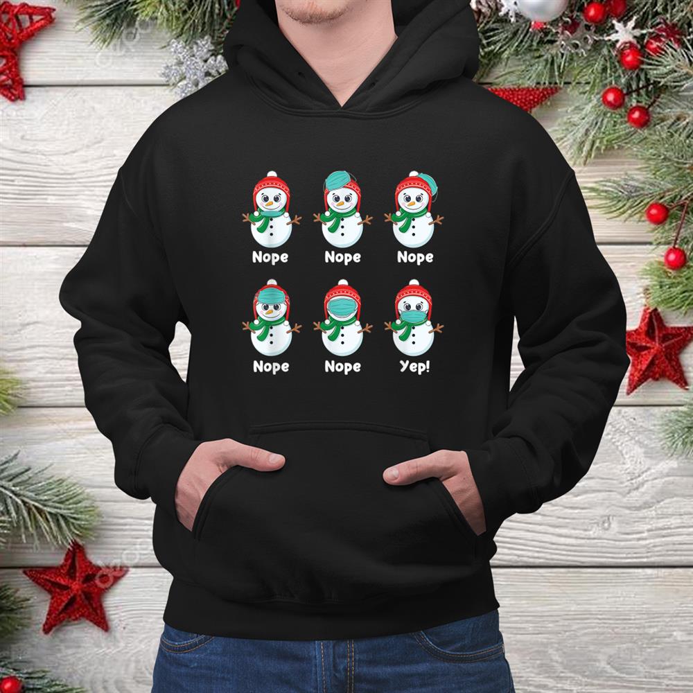 Christmas Snowman Wearing Mask Funny Shirt Christmas Snowman Wearing Mask Funny Shirt