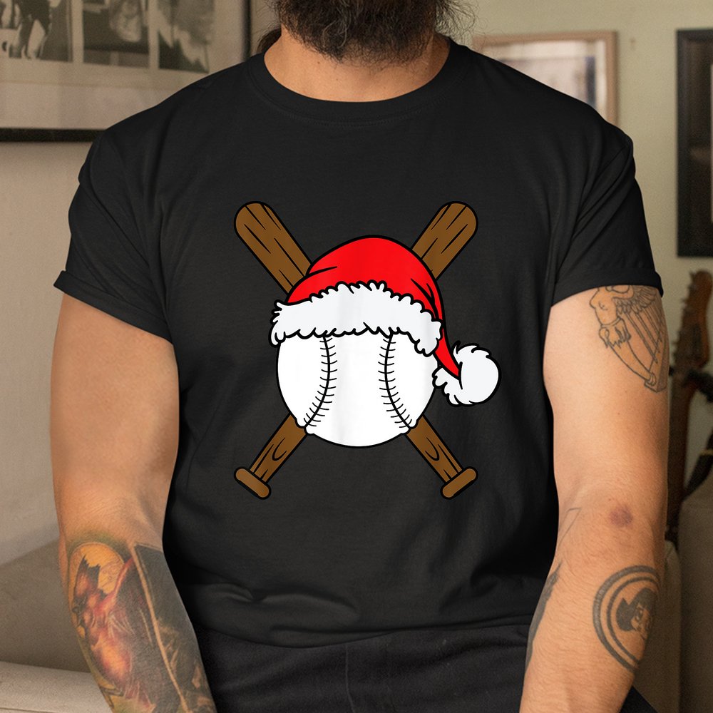 Christmas Baseball Player Santa Sports Shirt Christmas Baseball Player Santa Sports Shirt