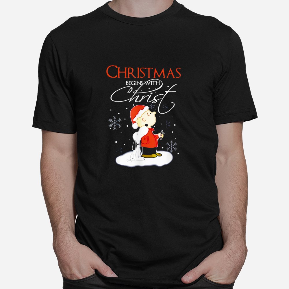 Christmas Begins With Christ Shirt Christmas Begins With Christ Shirt