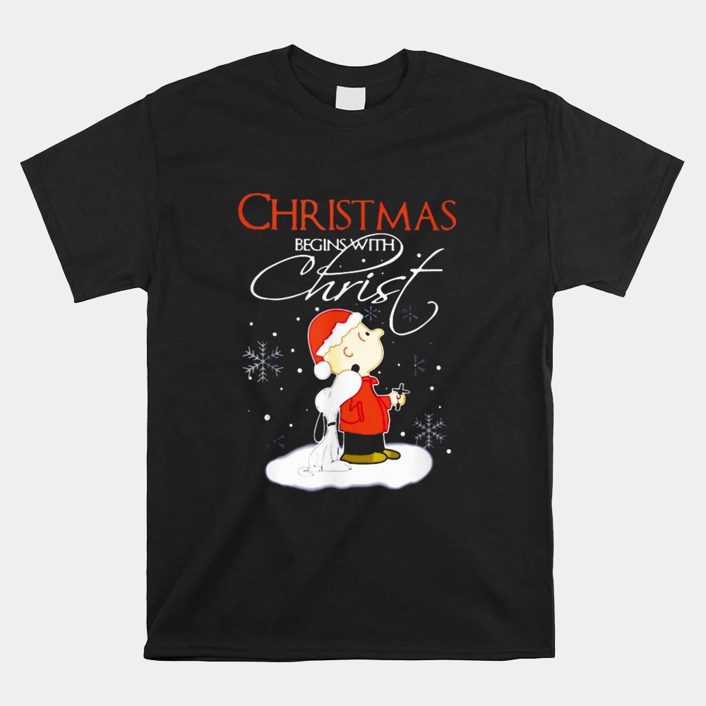 Christmas Begins With Christ Shirt Christmas Begins With Christ Shirt