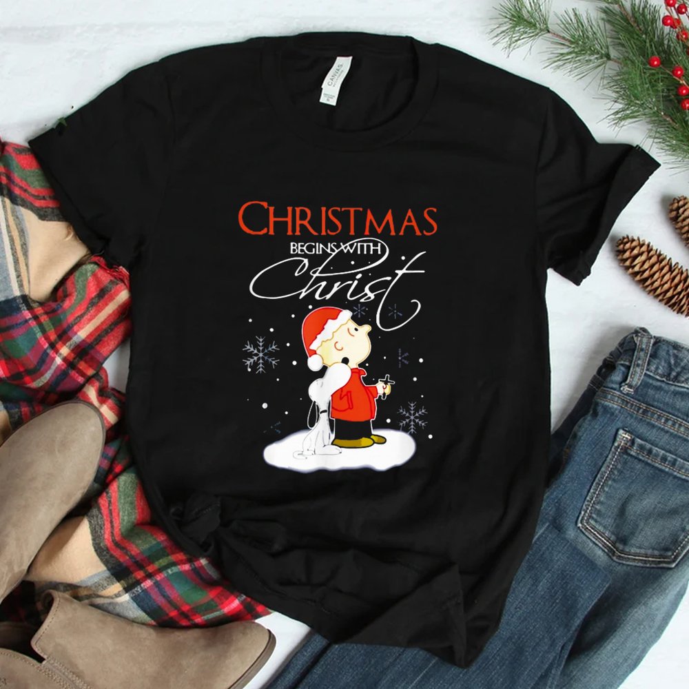 Christmas Begins With Christ Shirt Christmas Begins With Christ Shirt