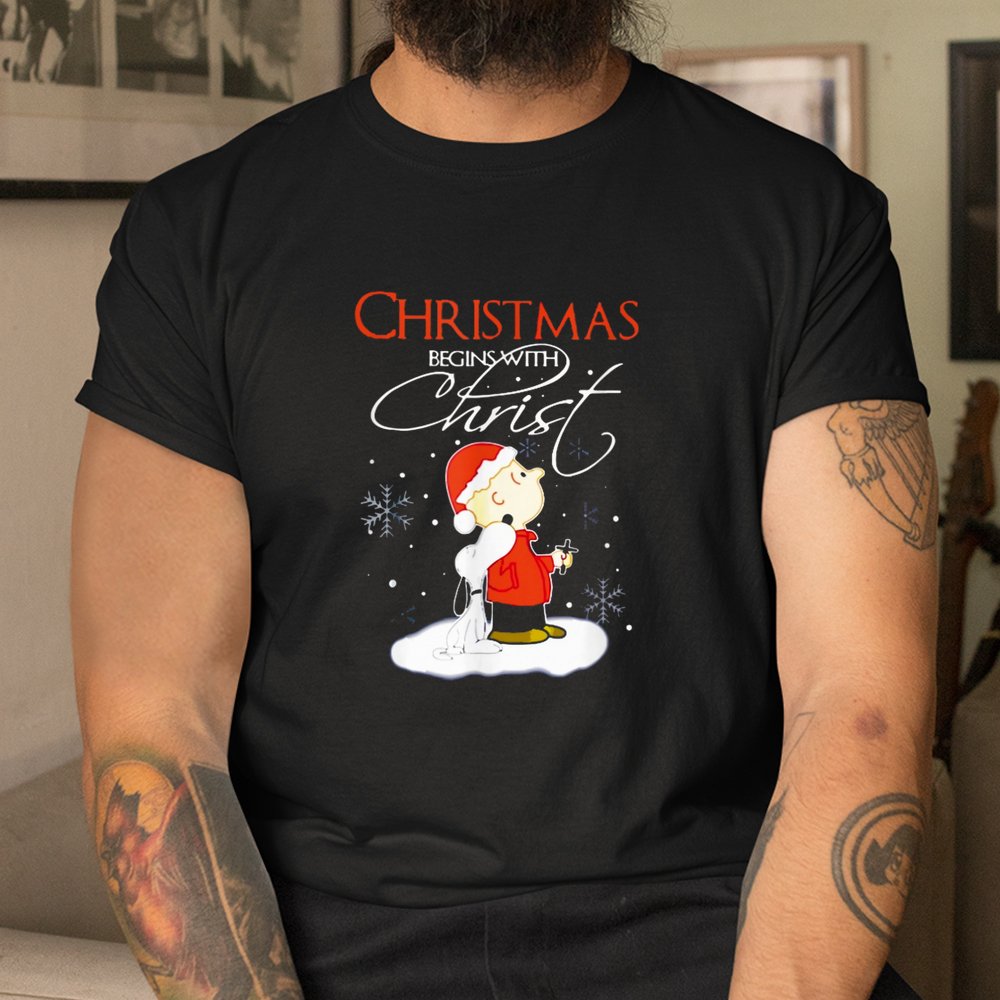 Christmas Begins With Christ Shirt Christmas Begins With Christ Shirt