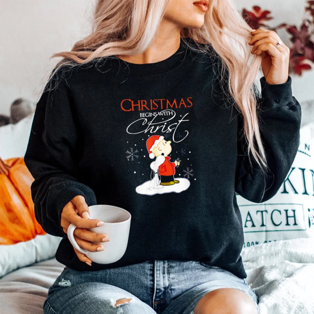 Christmas Begins With Christ Shirt Christmas Begins With Christ Shirt