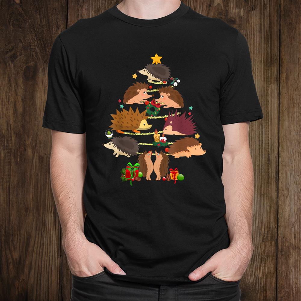 Christmas Cute Funny Hedge Hog Christmas Tree Shirt Christmas Cute Funny Hedge Hog Christmas Tree Shirt