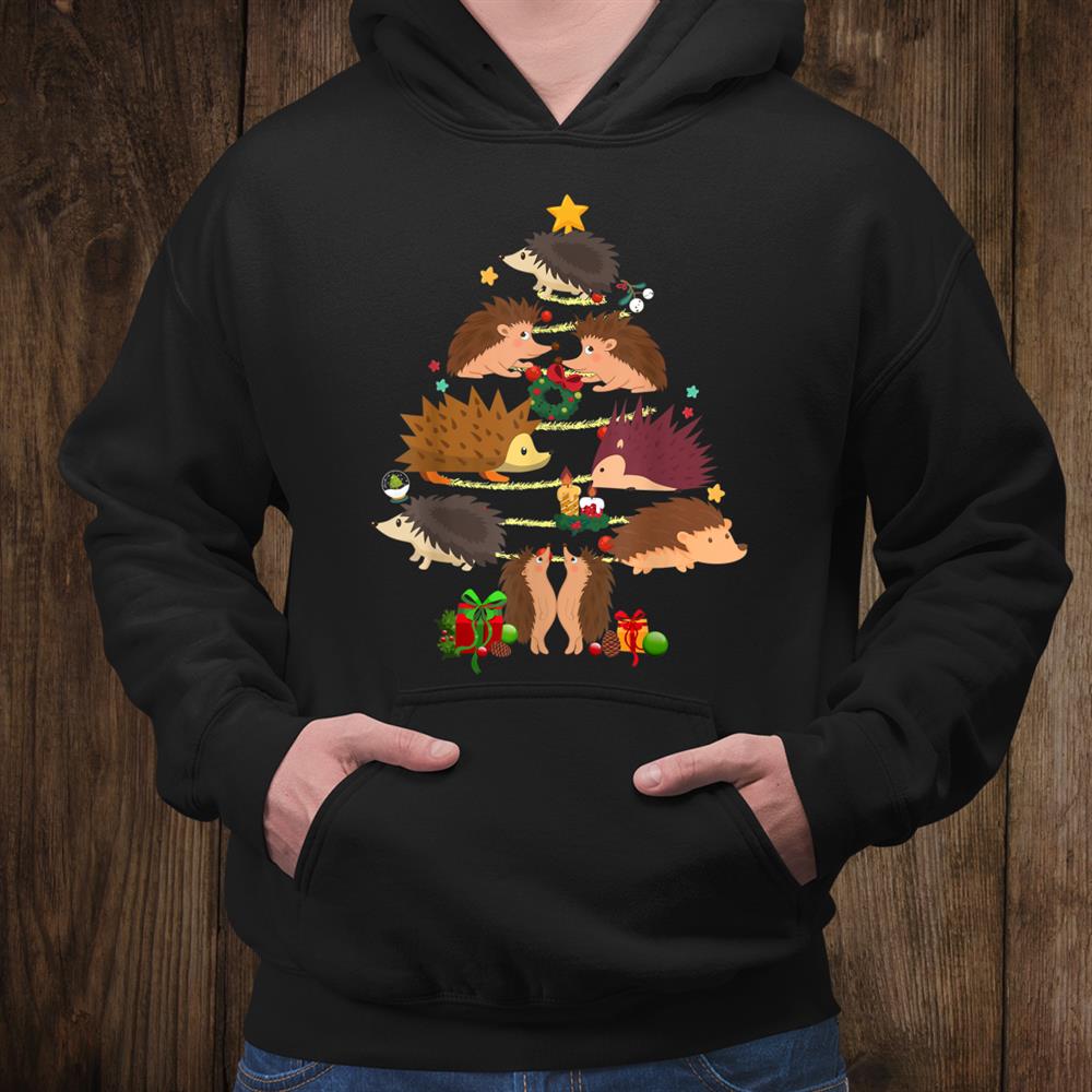 Christmas Cute Funny Hedge Hog Christmas Tree Shirt Christmas Cute Funny Hedge Hog Christmas Tree Shirt