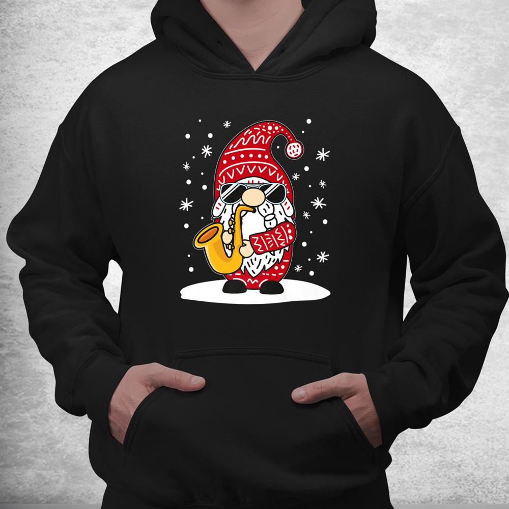 Christmas Gnome Saxophone Music Lover Brass Band Saxophonist Shirt Christmas Gnome Saxophone Music Lover Brass Band Saxophonist Shirt