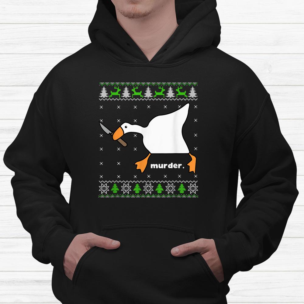 Christmas Goose Murder Ugly Sweater Shirt Christmas Goose Murder Ugly Sweater Shirt