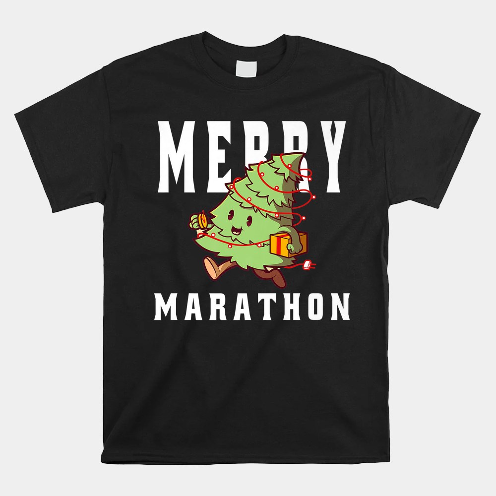 Christmas Marathon Runner Marathon Runner Joke Shirt Christmas Marathon Runner Marathon Runner Joke Shirt