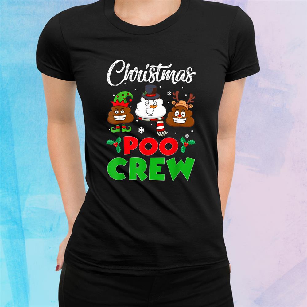 Christmas Poo Crew Funny Christmas Poop Emoji Shirt Christmas Poo Crew Funny Christmas Poop Emoji Shirt