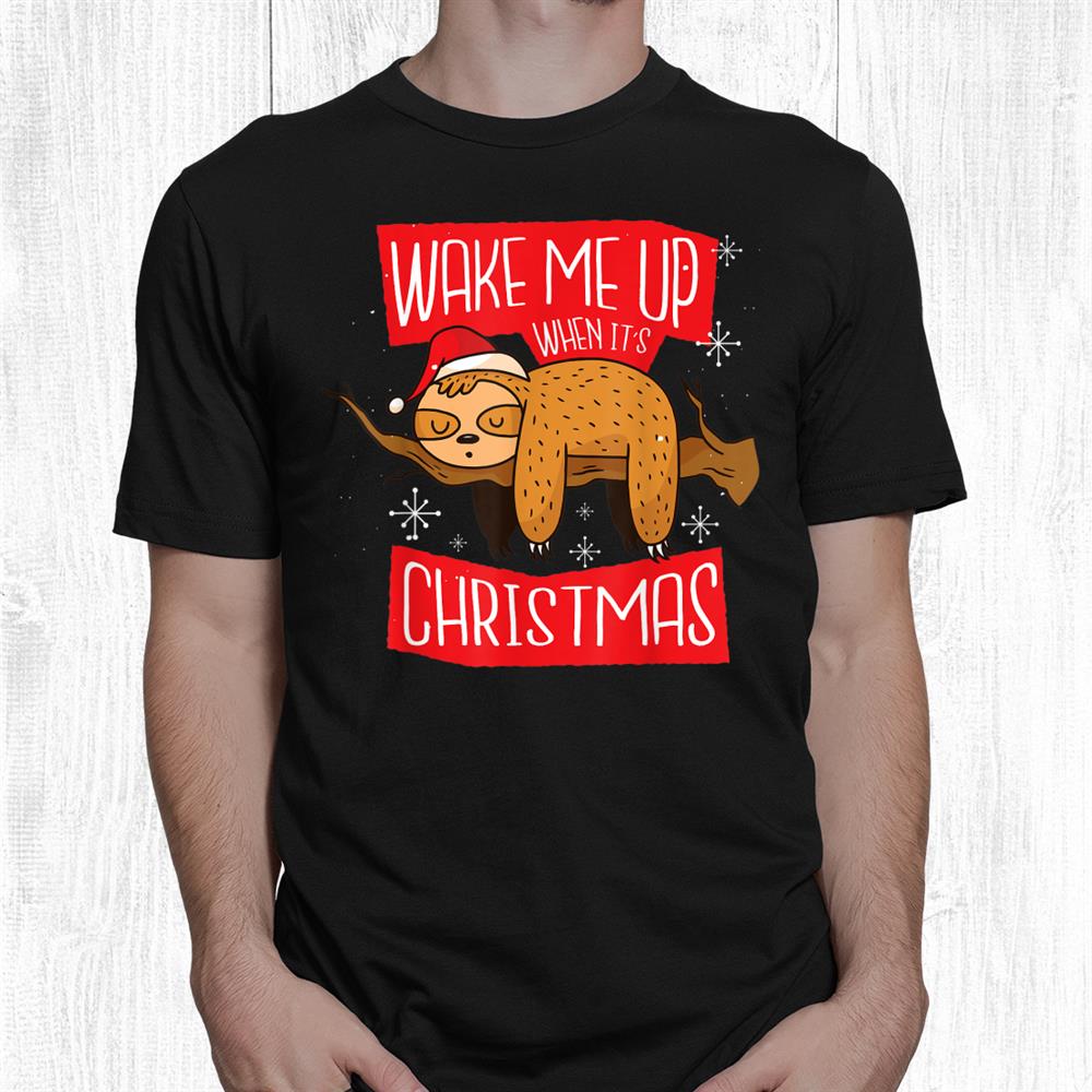 Christmas Sloth Retro Funny Design Sloth Shirt Christmas Sloth Retro Funny Design Sloth Shirt