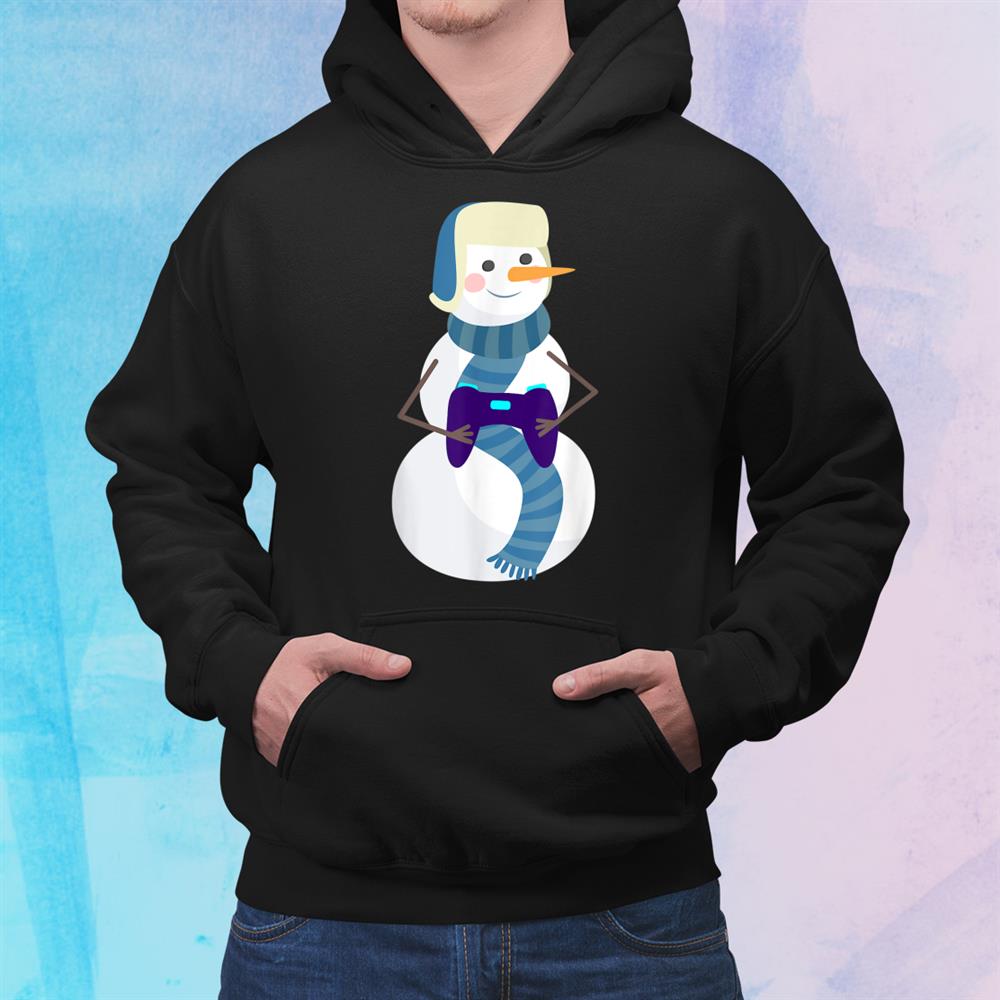 Christmas Snowman Love Video Games Pajama Shirt Christmas Snowman Love Video Games Pajama Shirt
