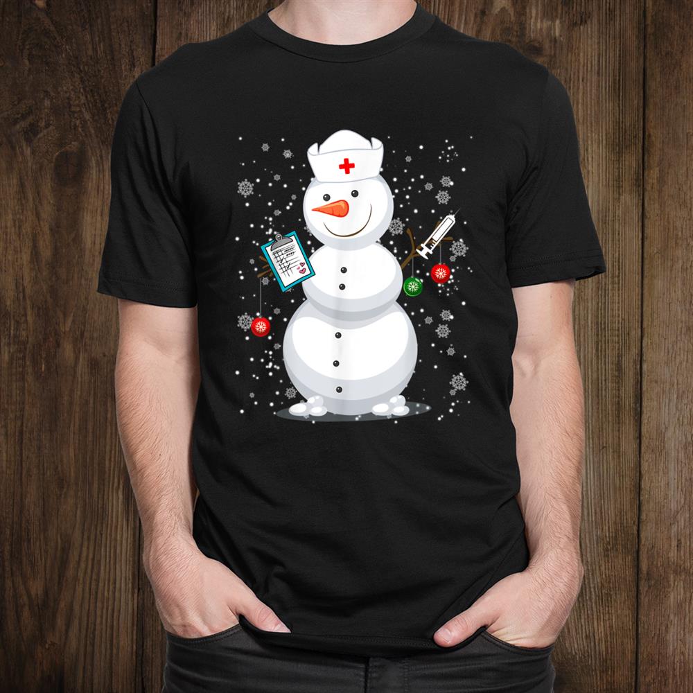 Christmas Snowman Nurse Shirt Christmas Snowman Nurse Shirt