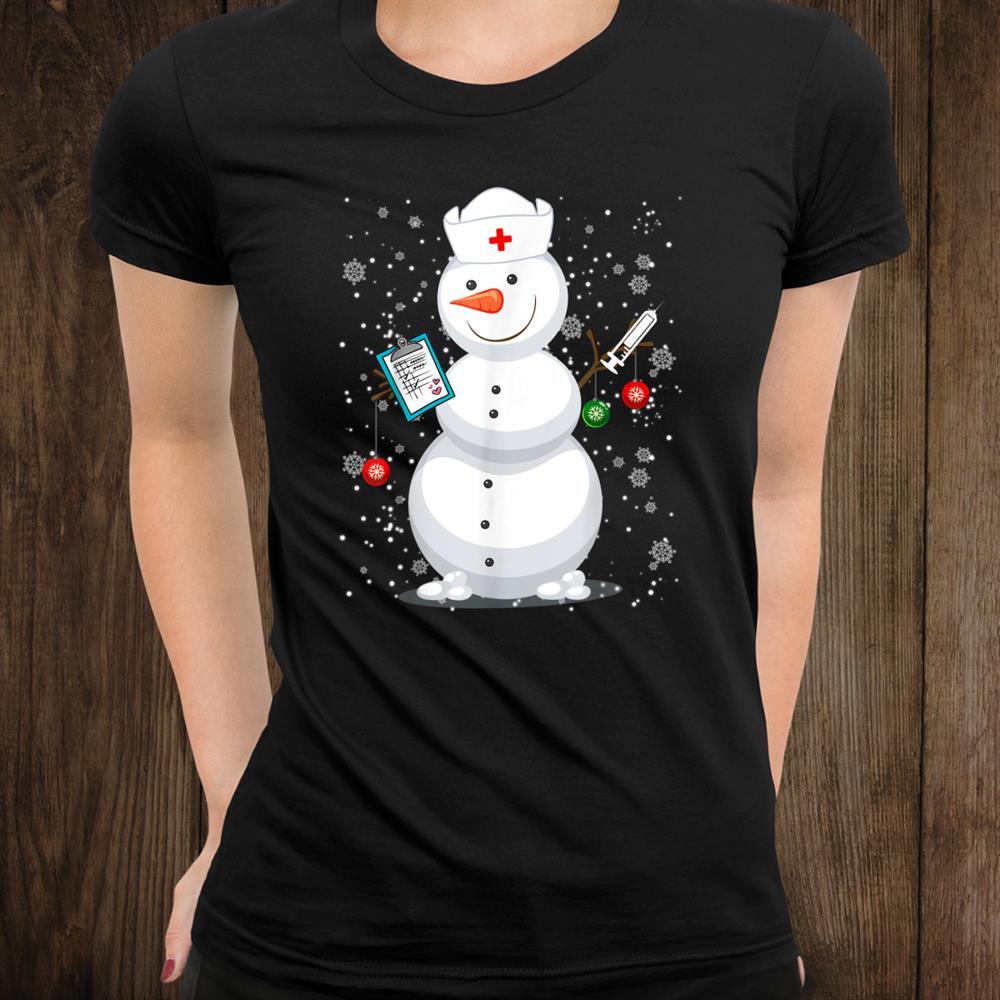 Christmas Snowman Nurse Shirt Christmas Snowman Nurse Shirt