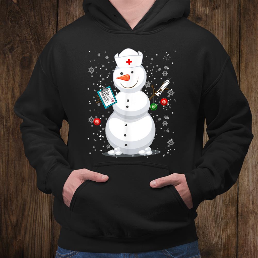 Christmas Snowman Nurse Shirt Christmas Snowman Nurse Shirt