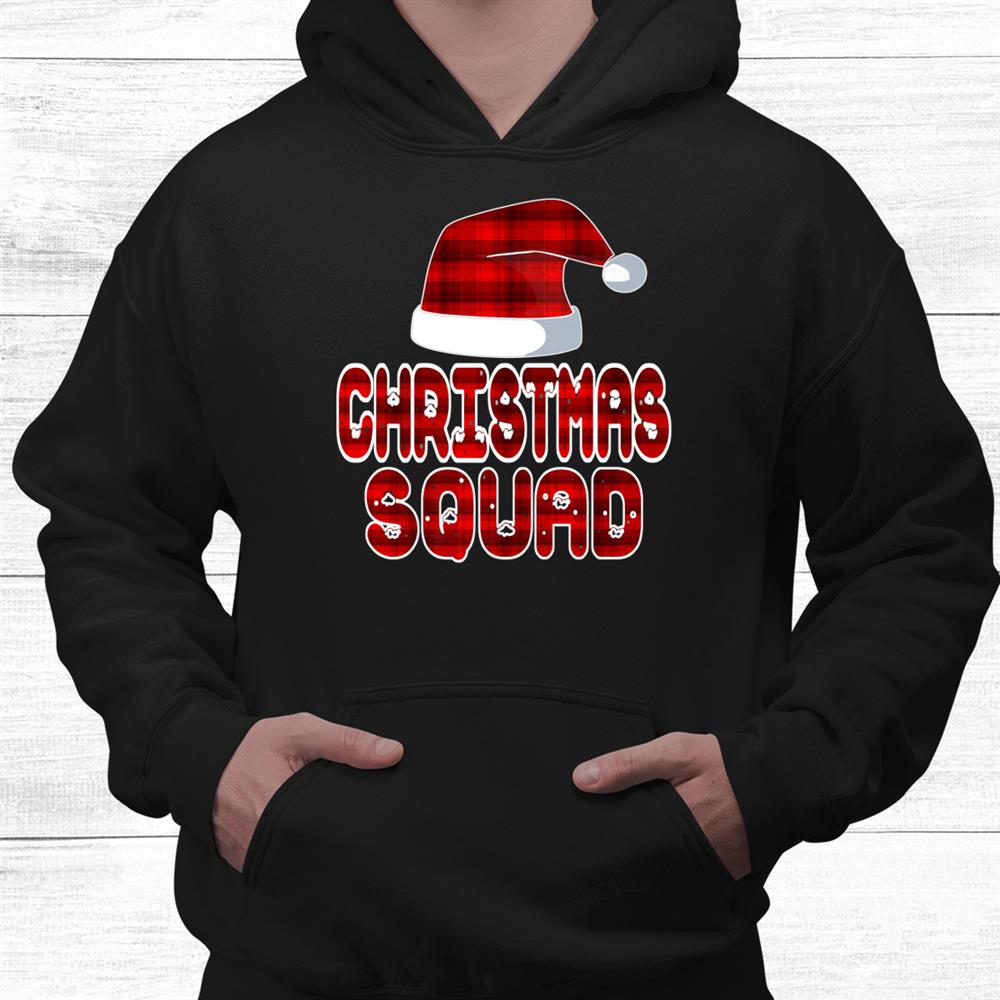 Christmas Squad Santa Red Plaid Claus Xmas Pajama For Family Shirt Christmas Squad Santa Red Plaid Claus Xmas Pajama For Family Shirt