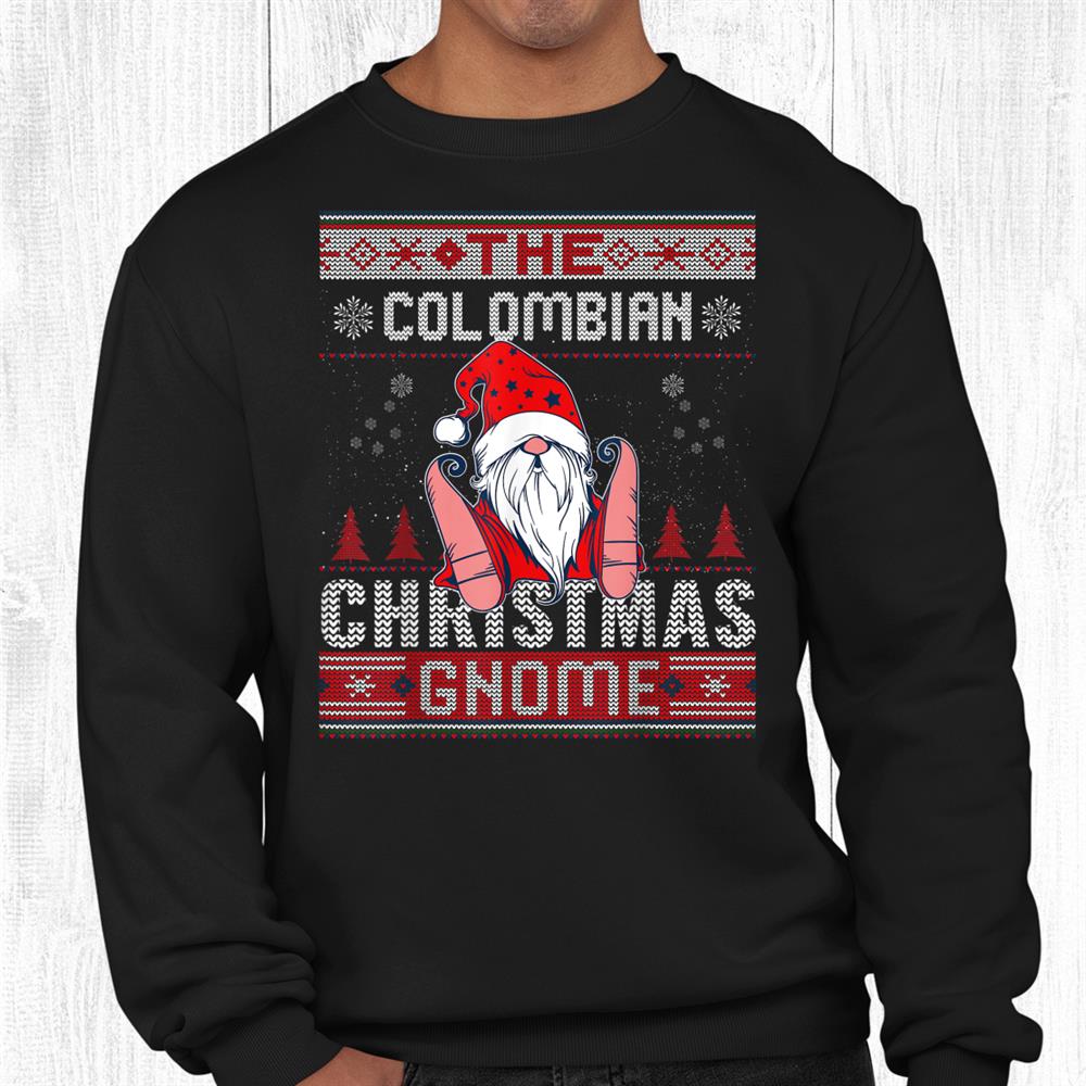 Colombian Christmas Gnome Matching Family Ugly Shirt Colombian Christmas Gnome Matching Family Ugly Shirt