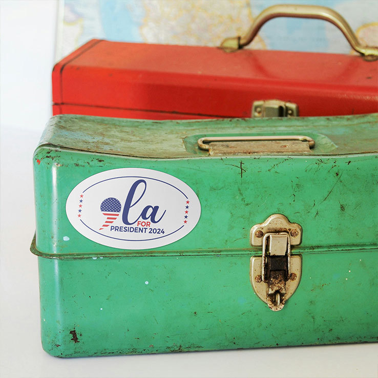 Comma La For President Kamala Harris 2024 Car Magnet Comma La For President Kamala Harris 2024 Car Magnet