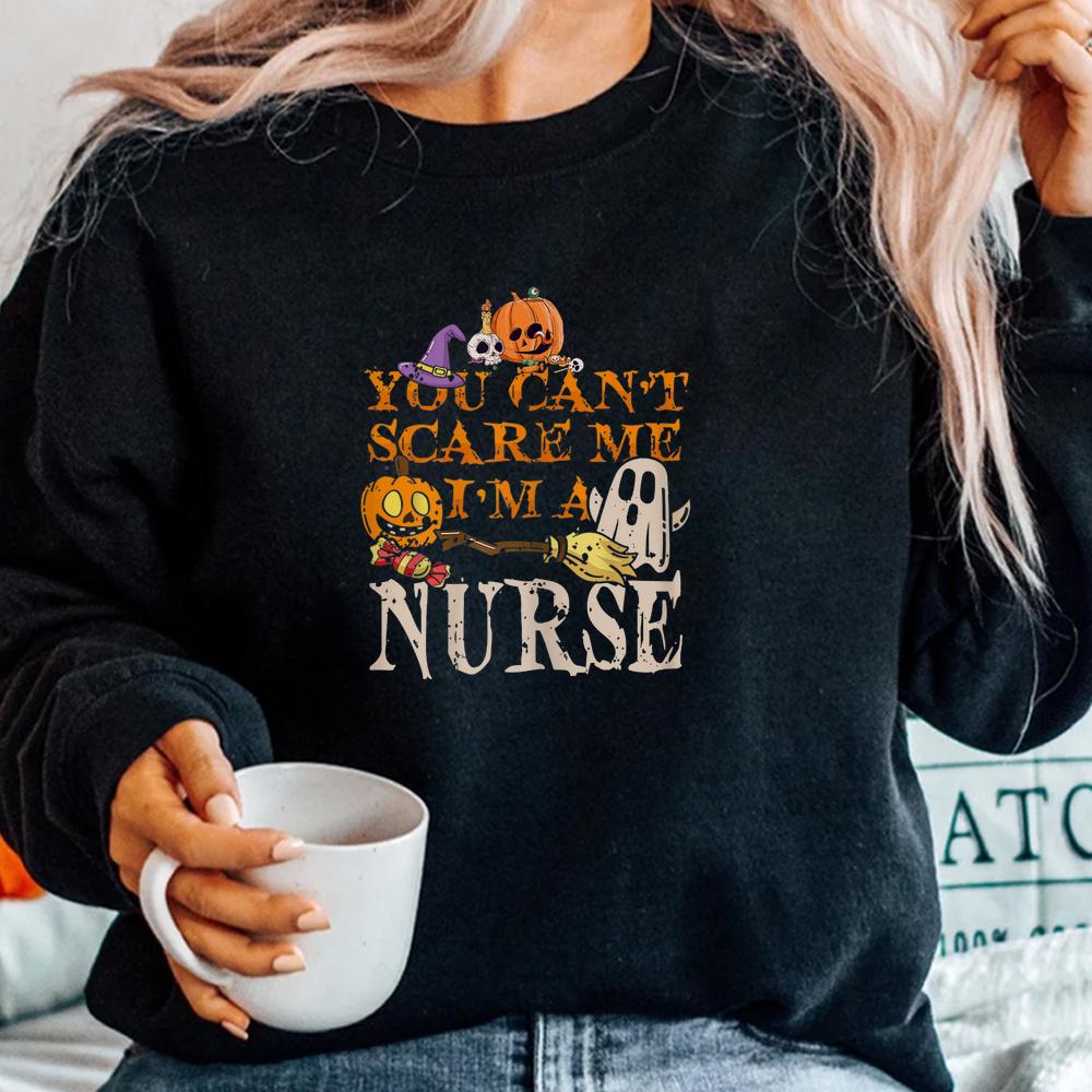 Cool Halloween You Don’t Scare Me I’m A Nurse Shirt Cool Halloween You Don’t Scare Me I’m A Nurse Shirt