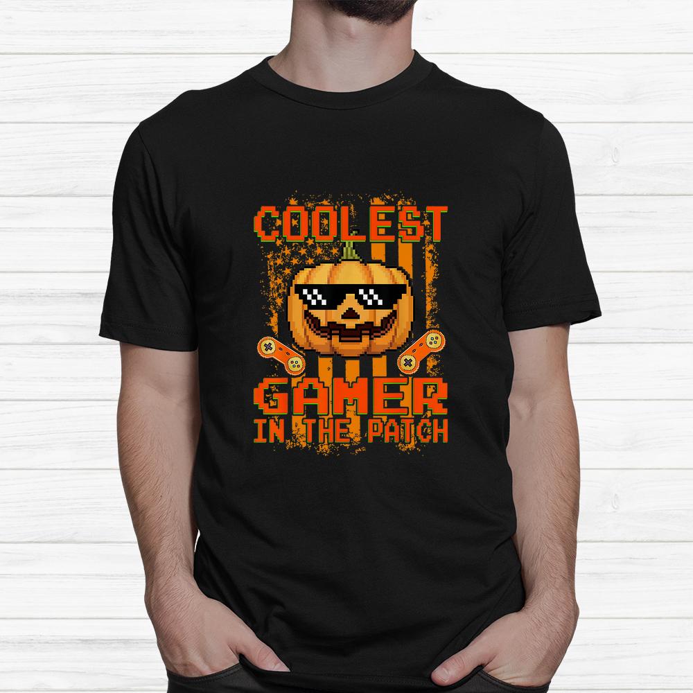 Coolest Gamer In The Patch Pumpkin Halloween Shirt Coolest Gamer In The Patch Pumpkin Halloween Shirt