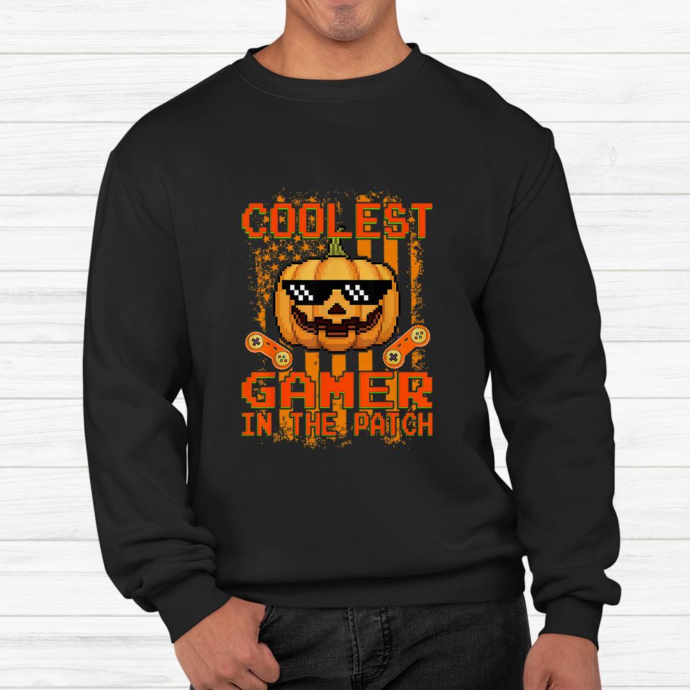 Coolest Gamer In The Patch Pumpkin Halloween Shirt Coolest Gamer In The Patch Pumpkin Halloween Shirt