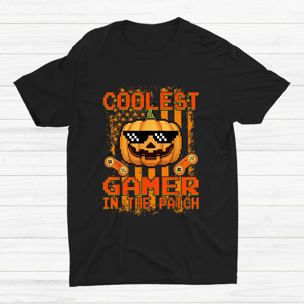 Coolest Gamer In The Patch Pumpkin Halloween Shirt Coolest Gamer In The Patch Pumpkin Halloween Shirt