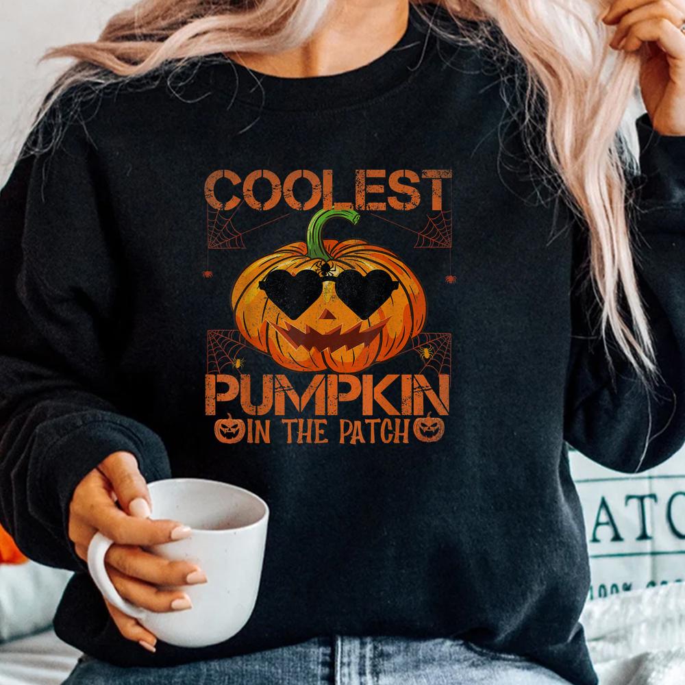 Coolest Pumpkin In The Patch Halloween Pumpkin Sunglasses Shirt Coolest Pumpkin In The Patch Halloween Pumpkin Sunglasses Shirt