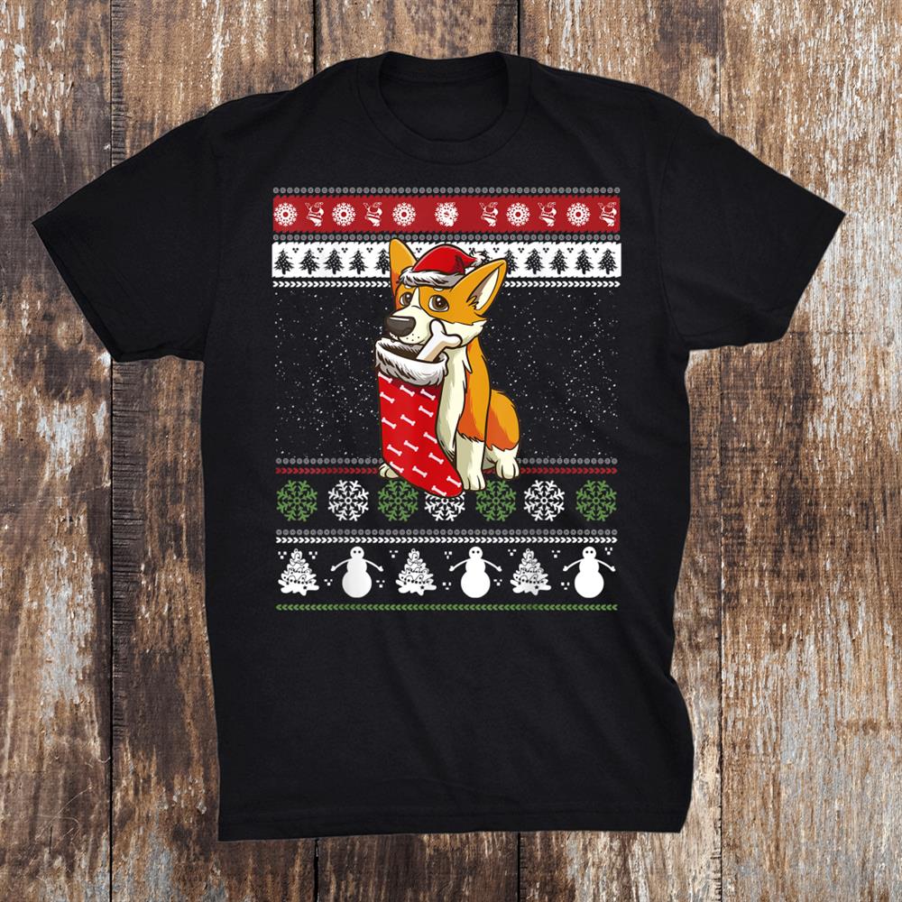 Corgi Dog Stockings Ugly Christmas Dog Lovercorgi Shirt Corgi Dog Stockings Ugly Christmas Dog Lovercorgi Shirt