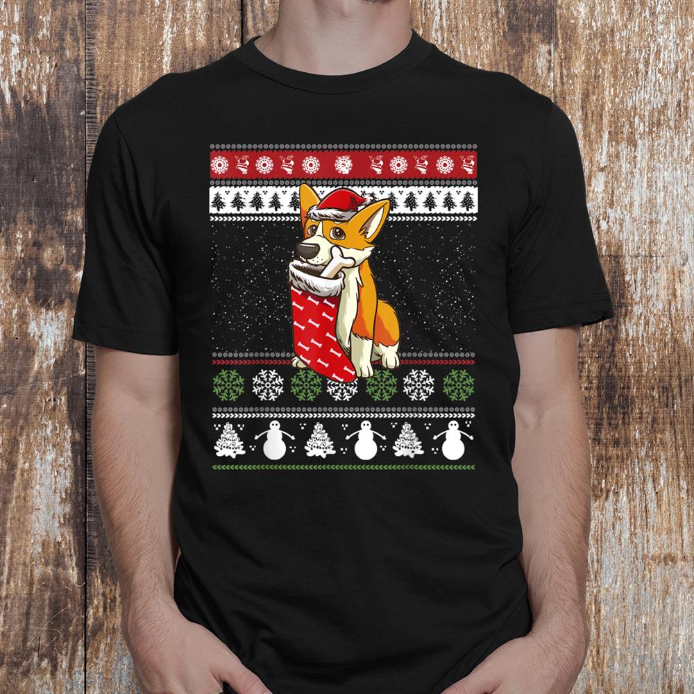 Corgi Dog Stockings Ugly Christmas Dog Lovercorgi Shirt Corgi Dog Stockings Ugly Christmas Dog Lovercorgi Shirt
