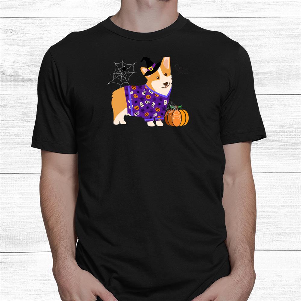 Corgi Owner With Pumpkin Corgis Witch Halloween Shirt Corgi Owner With Pumpkin Corgis Witch Halloween Shirt