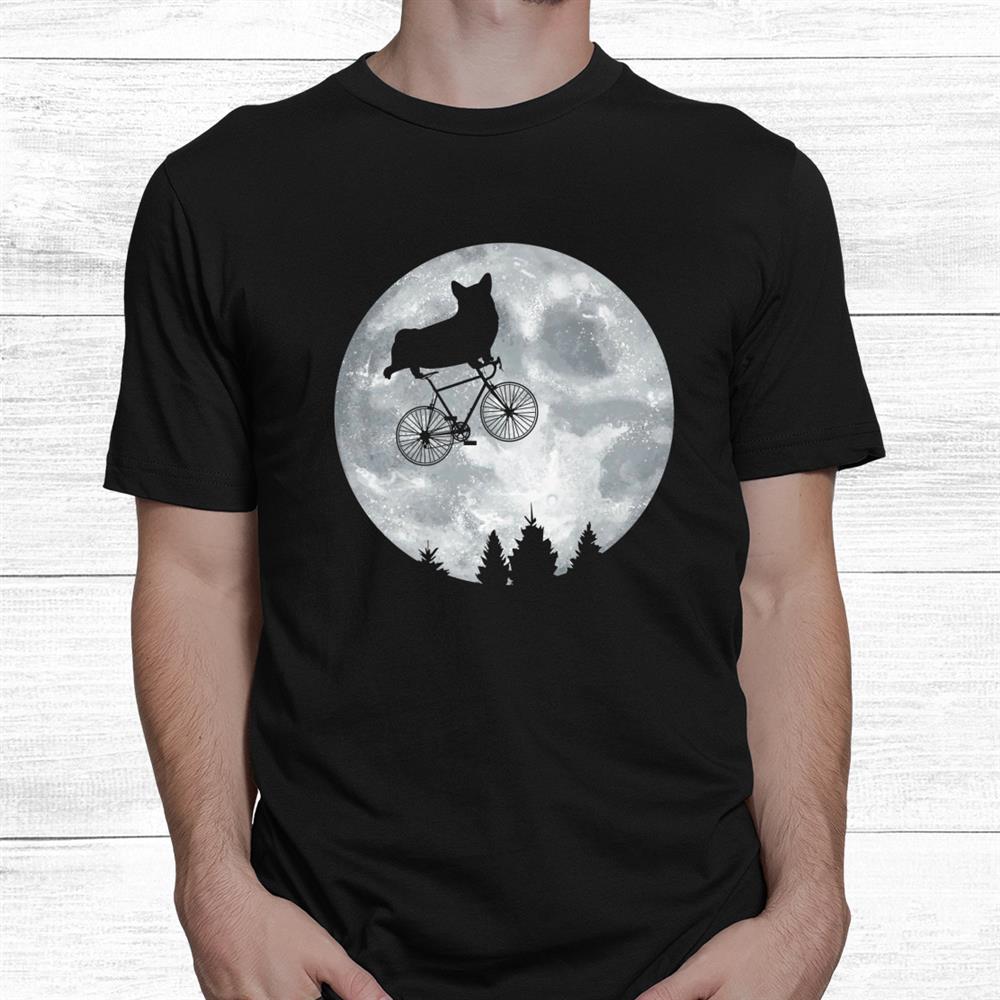 Corgi Riding Moon Bike Halloween Lunar Cycling Pwc Shirt Corgi Riding Moon Bike Halloween Lunar Cycling Pwc Shirt