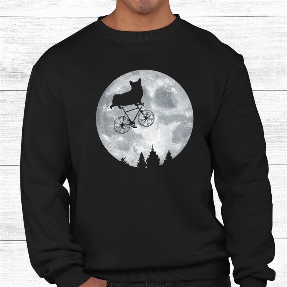 Corgi Riding Moon Bike Halloween Lunar Cycling Pwc Shirt Corgi Riding Moon Bike Halloween Lunar Cycling Pwc Shirt