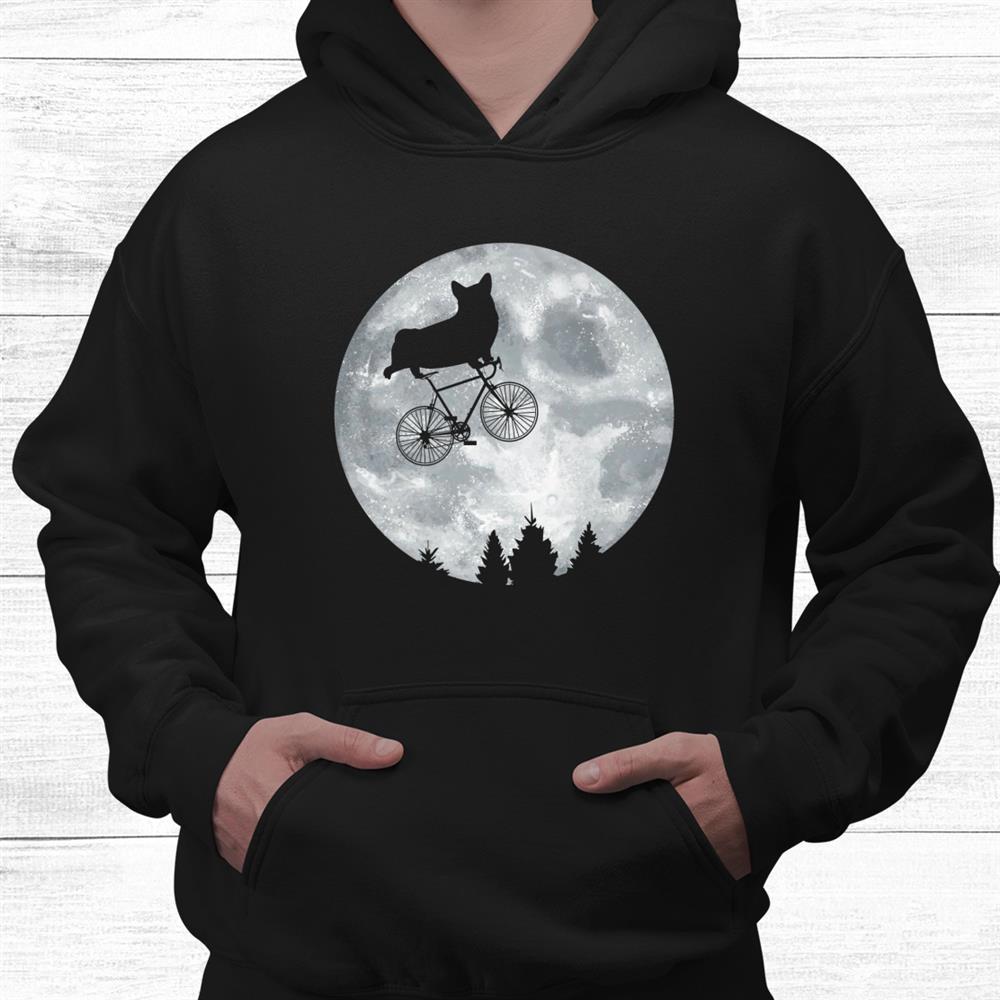 Corgi Riding Moon Bike Halloween Lunar Cycling Pwc Shirt Corgi Riding Moon Bike Halloween Lunar Cycling Pwc Shirt