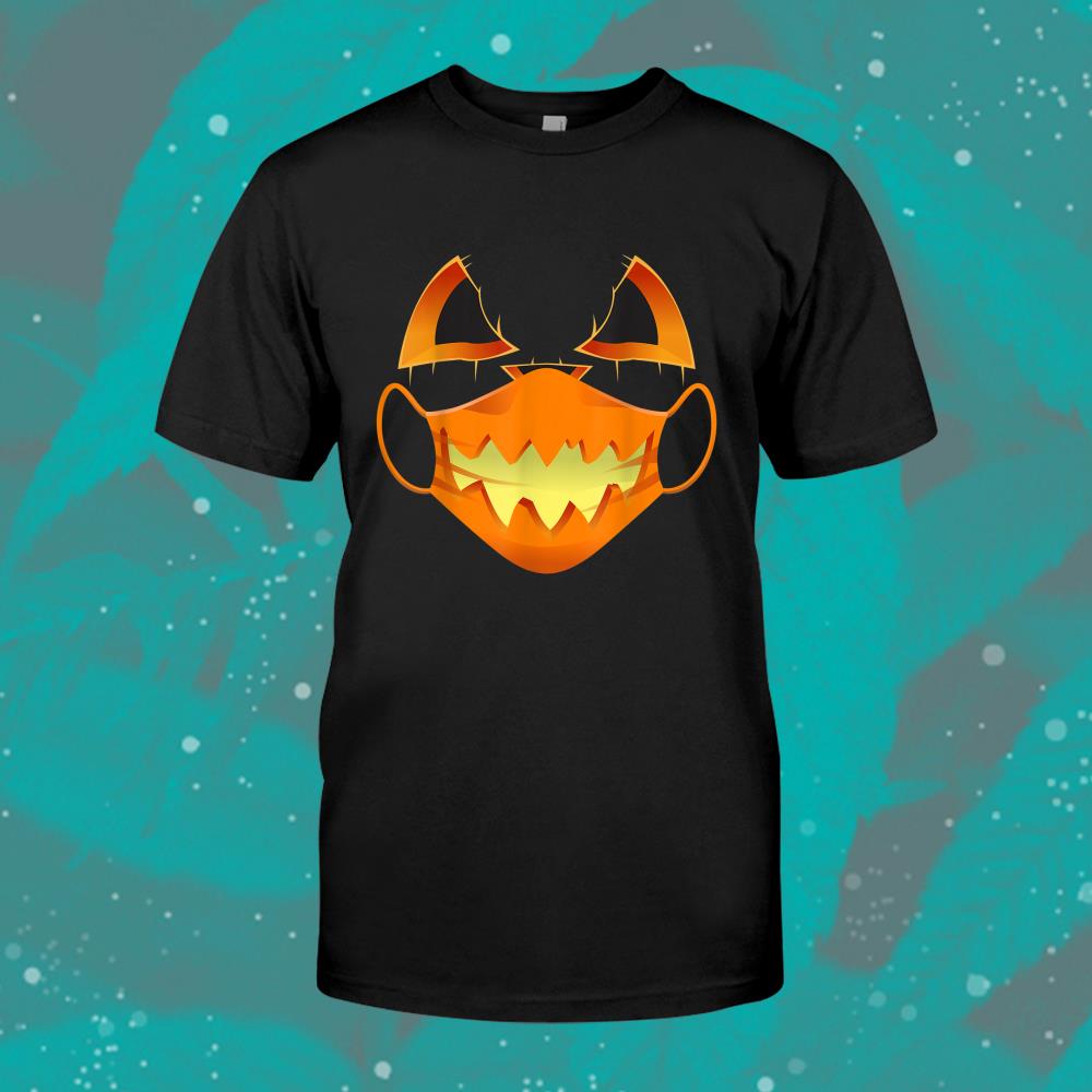 Covid Halloween Mask Costume Scary Pumpkin Shirt Covid Halloween Mask Costume Scary Pumpkin Shirt