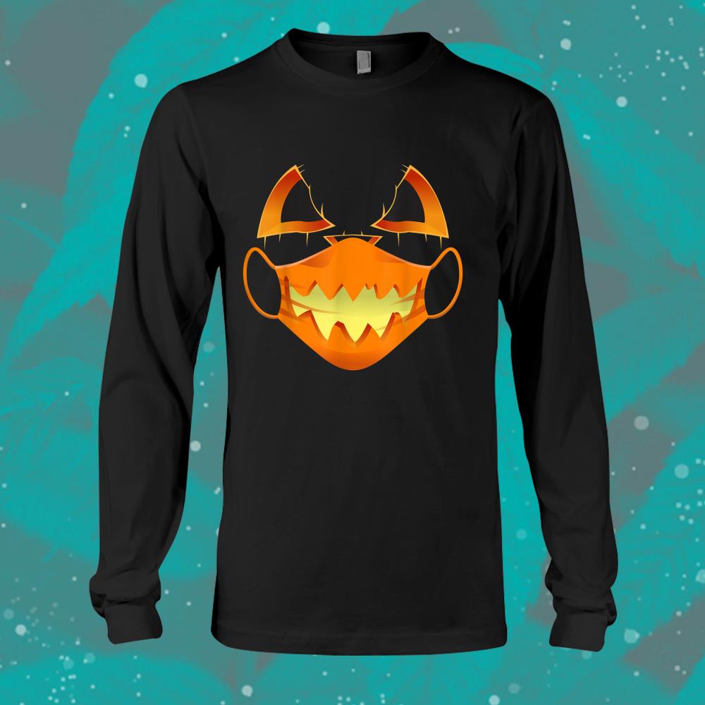 Covid Halloween Mask Costume Scary Pumpkin Shirt Covid Halloween Mask Costume Scary Pumpkin Shirt