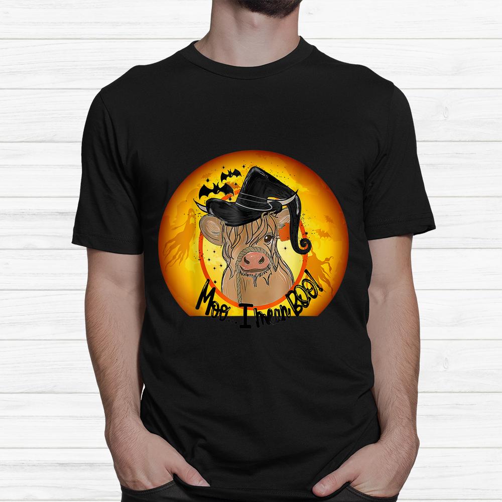 Cow Halloween Quote Moo I Mean Boo Shirt Cow Halloween Quote Moo I Mean Boo Shirt