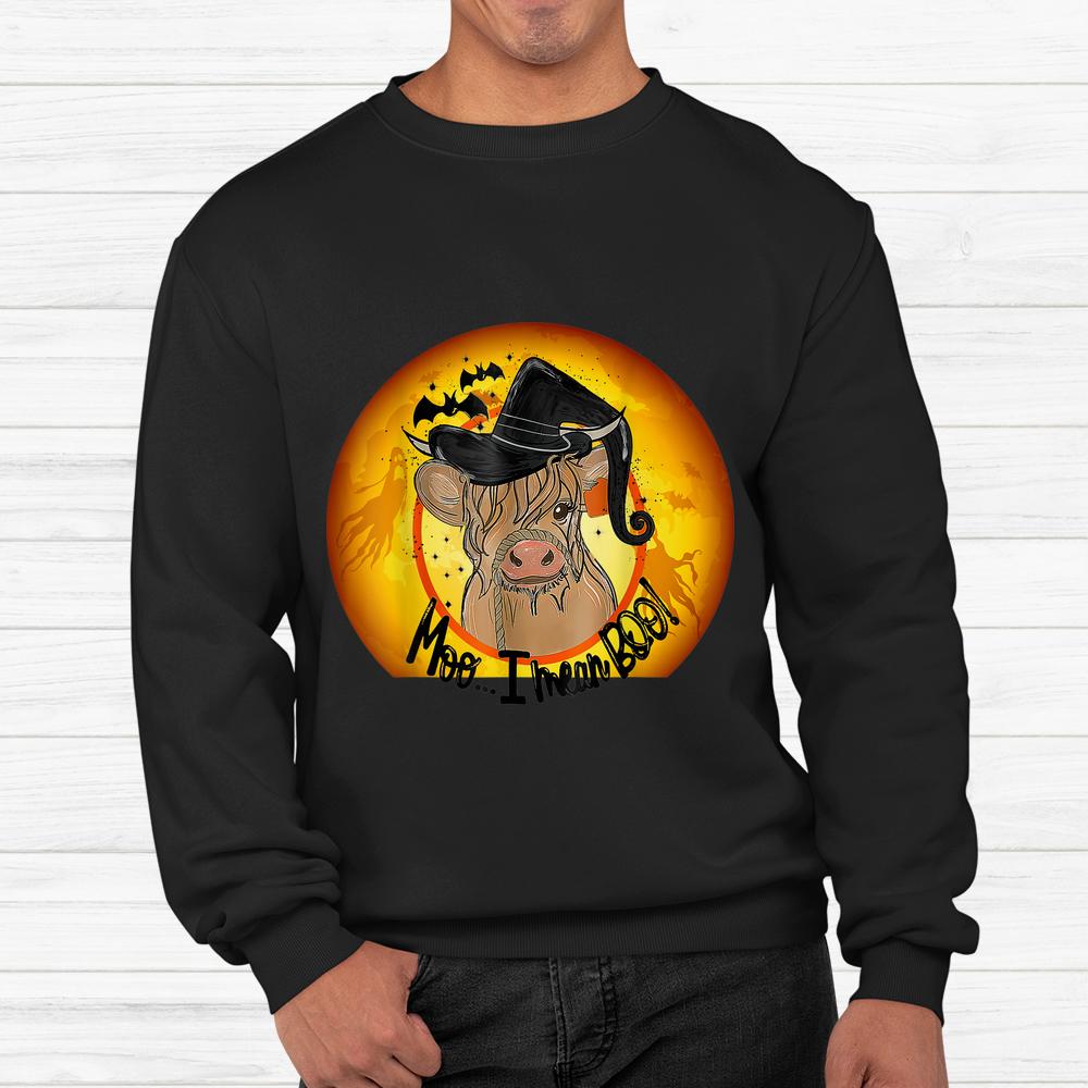 Cow Halloween Quote Moo I Mean Boo Shirt Cow Halloween Quote Moo I Mean Boo Shirt