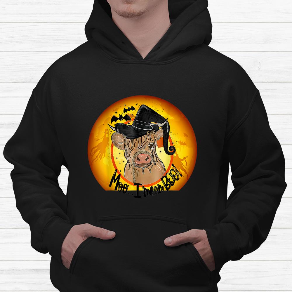 Cow Halloween Quote Moo I Mean Boo Shirt Cow Halloween Quote Moo I Mean Boo Shirt